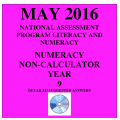 Year 9 May 2016 Numeracy Non-Calculator - Answers